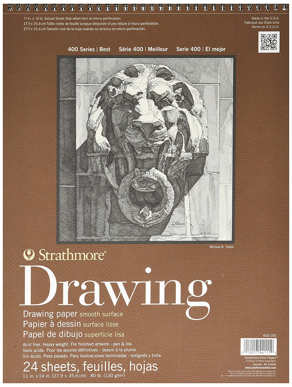 Strathmore Drawing Paper Pad 400 Series Smooth Surface 11" x 14