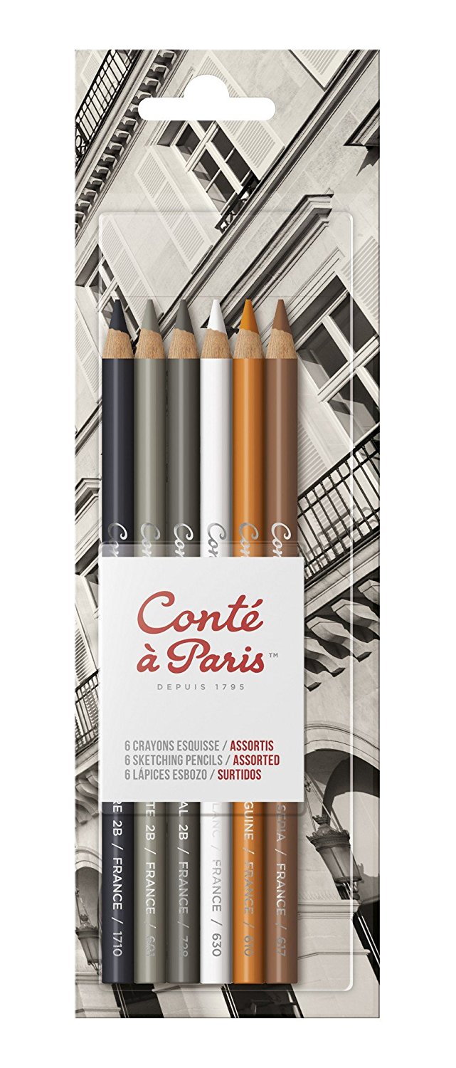 Conte - Cont ? Pastel Pencil Set - Classic 6-Color ...