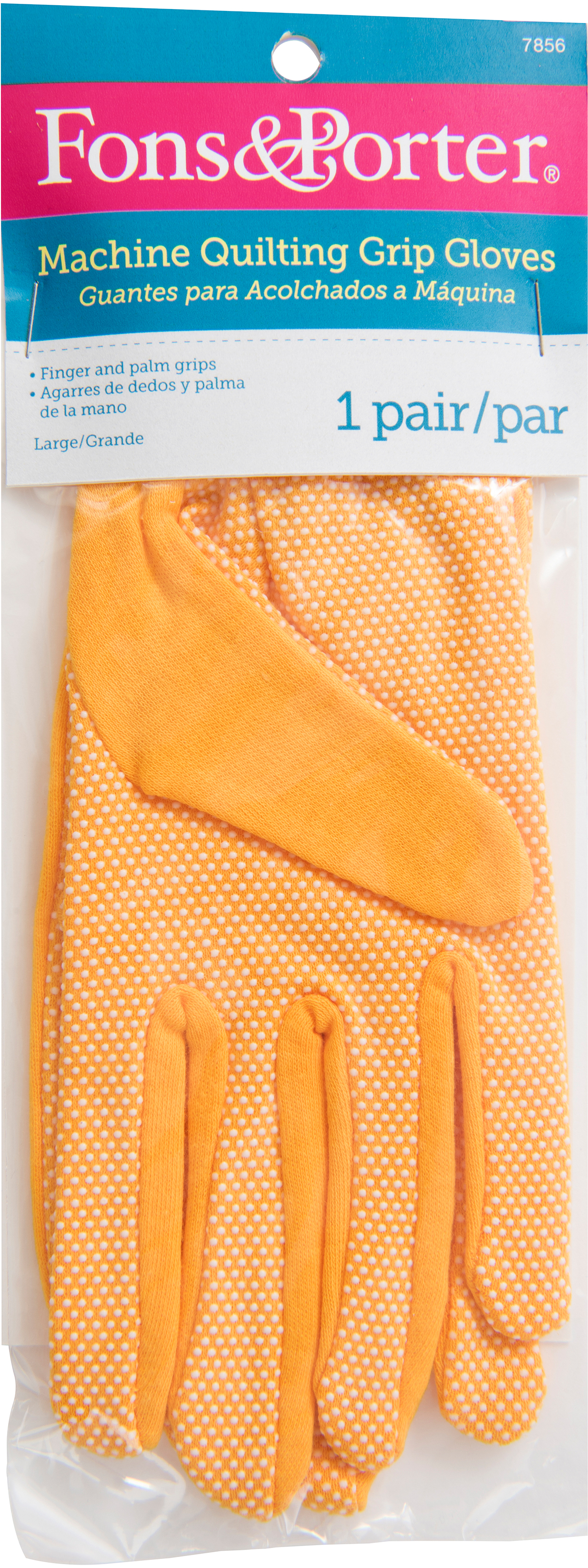 Fons & Porter Machine Quilting Grip Gloves 1 PairLarge Gold eBay