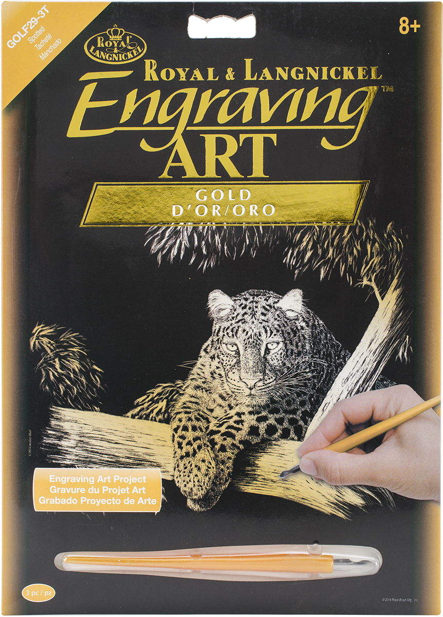 Gold Foil Engraving Art Kit 8"X10"Spotted eBay