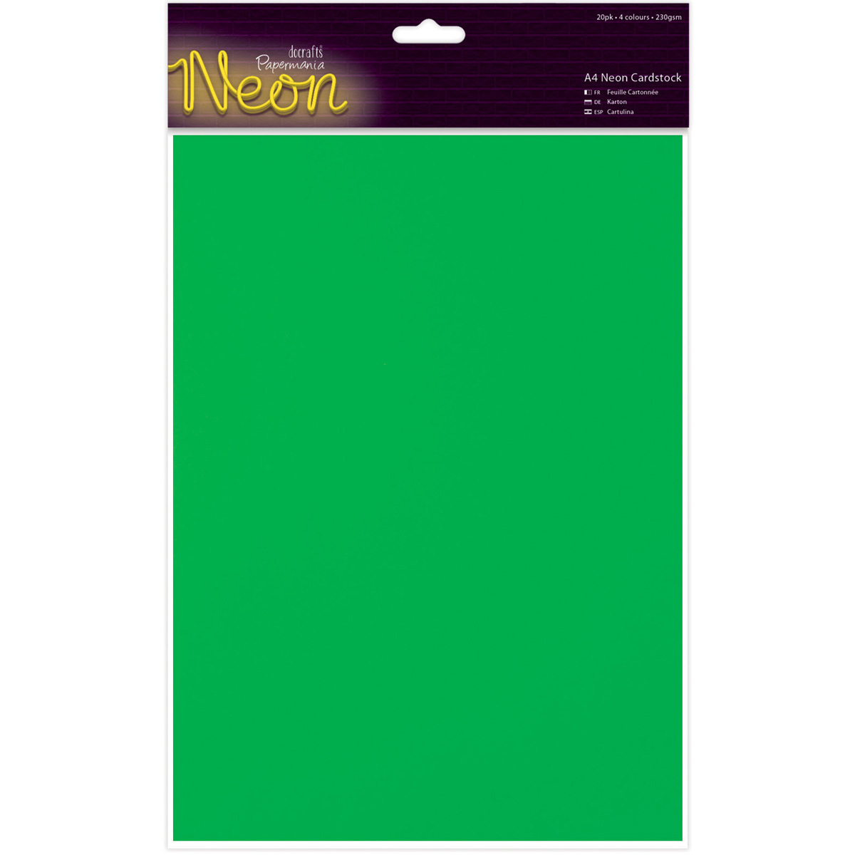 Papermania A4 Neon Cardstock 20/Pkg eBay