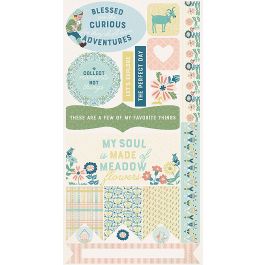 Meadow Double Sided Cardstock Die Cut Sheet 6"X12" Accents - MEA009