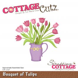 Cottagecutz Die Bouquet Of Tulips 3.4"X3.2" - CC452