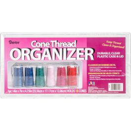 10823 Darice Deep Floss Caddy 17 Compartments W//50 Bobbins-10.25/"X7/"X1.625/"