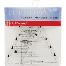 Dritz Quilt Sense Wonder Triangles Rulers 8 Sizes - 85013