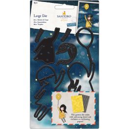 Santoro'S Gorjuss Decorative Dies Postal Fly Away With Me, 8 Pieces - GO503005