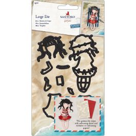 Santoro'S Gorjuss Decorative Dies Postal Summer Days, 9 Pieces - GO503007