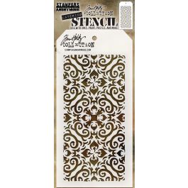 Tim Holtz Layered Stencil 4.125"X8.5" Flames - THS-091