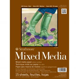 Strathmore Mixed Media Vellum Paper Pad 9"X12" 15 Sheets - 62462109