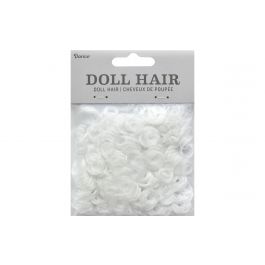 Darice Doll Hair Curly 13mm White .5oz Darice Doll Hair Curly 13mm White .5oz