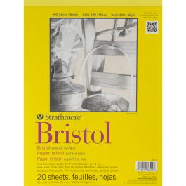 Strathmore Bristol Smooth Paper Pad 9"X12" 20 Sheets - 342900