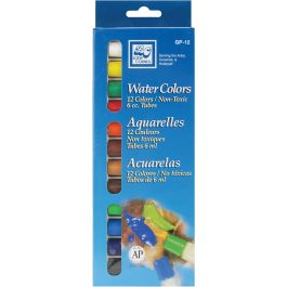 Watercolor Paints 6Ml 12/Pkg Assorted Colors - GP-12