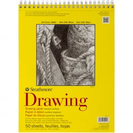 Strathmore Medium Drawing Spiral Paper Pad 11"X14" 50 Sheets - 340110