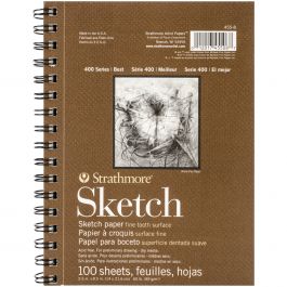 Strathmore Sketch Spiral Paper Pad 5.5"X8.5" 100 Sheets - 455800