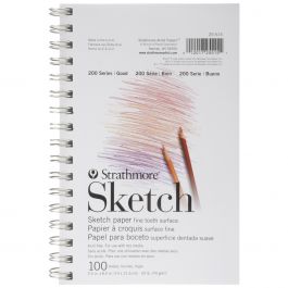 Strathmore Sketch Spiral Paper Pad 5.5"X8.5" 100 Sheets - 255150