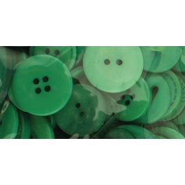 Buttons Galore Button Basics Assorted Buttons 5.5Oz Forest Green - BCB-100