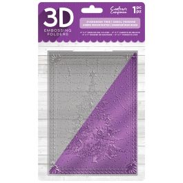 Crafter'S Companion 3D Embossing Folder 5"X7" Evergreen Tree - EF53D-EVTR