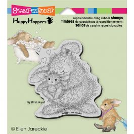 Stampendous Happyhopper Cling Stamp Bunny Luv - HHCQ03