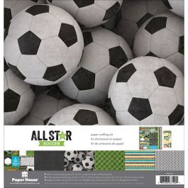 Paper House Paper Crafting Kit 12"X12" Soccer - KTSP1033