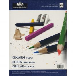 Essentials(Tm) Drawing Artist Paper Pad 9"X12" 100 Sheets - RD355