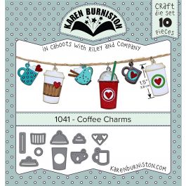 Karen Burniston Dies Coffee Charms - KBR1041
