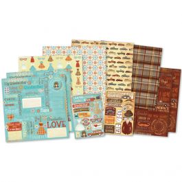 Karen Foster Scrapbook Page Kit 12"X12" Classic Grandparents - KF20520