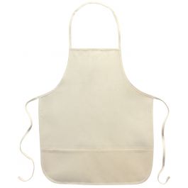 Canvas Corp Twill Adult 2 Pocket Apron 20"X23" Natural - 10500NAT