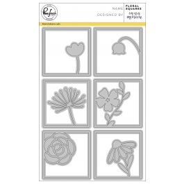 Pinkfresh Studio Die Floral Square - PFSA0118