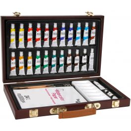 Studio 71 Wood Box Watercolor Painting Set 34/Pkg-