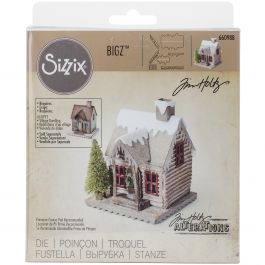 Sizzix Bigz Die By Tim Holtz 5.5"X6" Village Winter - 660988