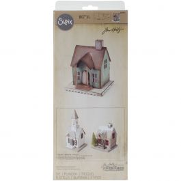 Sizzix Bigz Xl Die By Tim Holtz 6"X13.75" Vintage Village - 660992