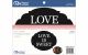 Chip Shape Wedding 2pc Love is Sweet Black        