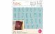 Plaid Fabric Creations Adh Stencil 6x6 2pc Alpha  