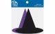 Glitter Shape 8pc Witches Hat Black & Grape       