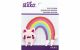 EK Sticko Sticker Fuzzy Rainbow Cat               