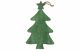 SPC Wood Christmas Tree W/Star Hang 10.25x17.5 Grn