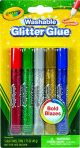 Crayola - Washable Glitter Glue Set - Bold Colors 5-Pack