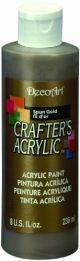 Deco - Crafter's Acrylic Paint - 8 oz. Bottle - Spun Gold