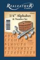 Realeather - Leather Stamp Set - Alphabet & Number Stamp Set