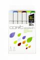 Copic Sketch Marker Set 6-Color Set Earth Essentials