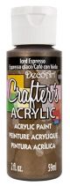 Deco - Crafter's Acrylic Paint - 2 oz. Bottle - Iced Espresso