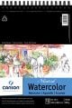 Canson - Artist Series Montval Watercolor Block, Field Sketch Book & Pad - Top Spiral-Bound Pad (12 Sheet) - 9