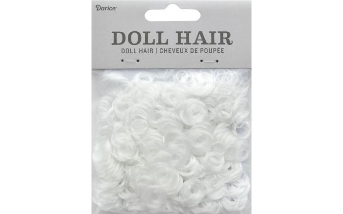Darice Doll Hair Curly 13mm White .5oz Darice Doll Hair Curly 13mm White .5oz