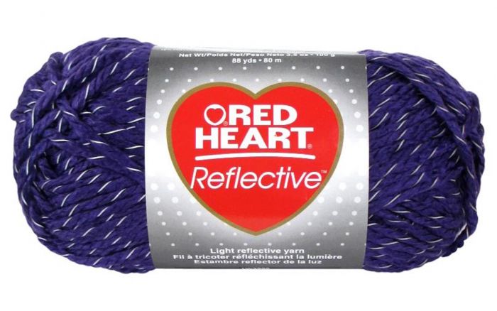 C&C Red Heart Reflective Yarn 3.5oz Purple