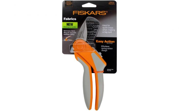 Fiskars Scissors 7.5 Fabric Easy Action Rag Quilt