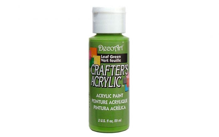 DecoArt, Crafter's Acrylic Paint, Leaf Green, 2oz