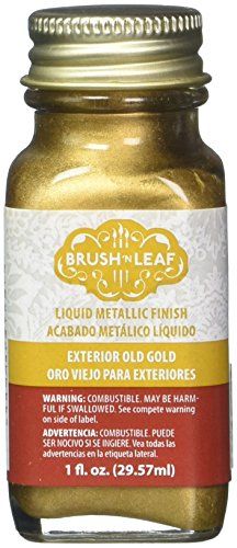 AMACO Brush N Leaf Gold Leaf 1oz Bottle Liquid Gold Leaf Paint for