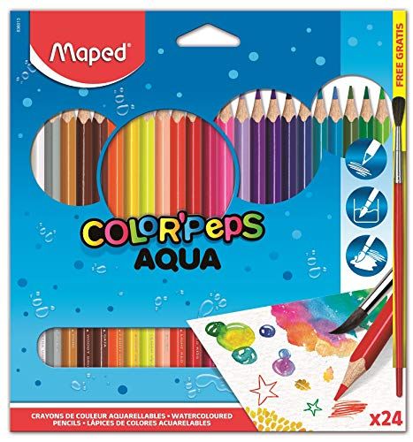 Maped - Color'Peps Watercolor Pencil Set - 24-Color Set