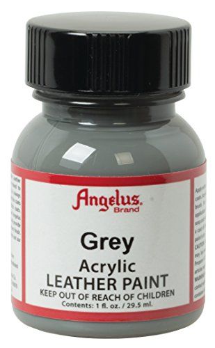 Angelus Shoe Polish - Acrylic Leather Paint - 1 oz. Bottle - Grey
