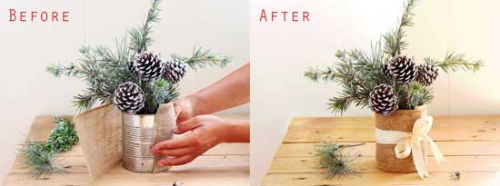 DIY Rustin Winter Vase